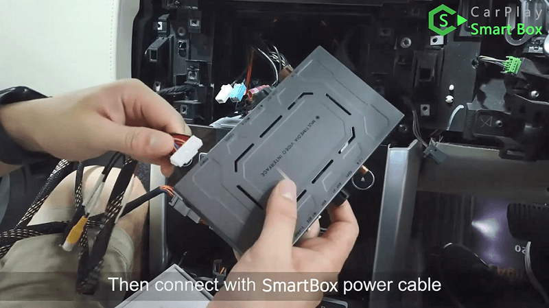 6.Then connect with Smart Box power cable.