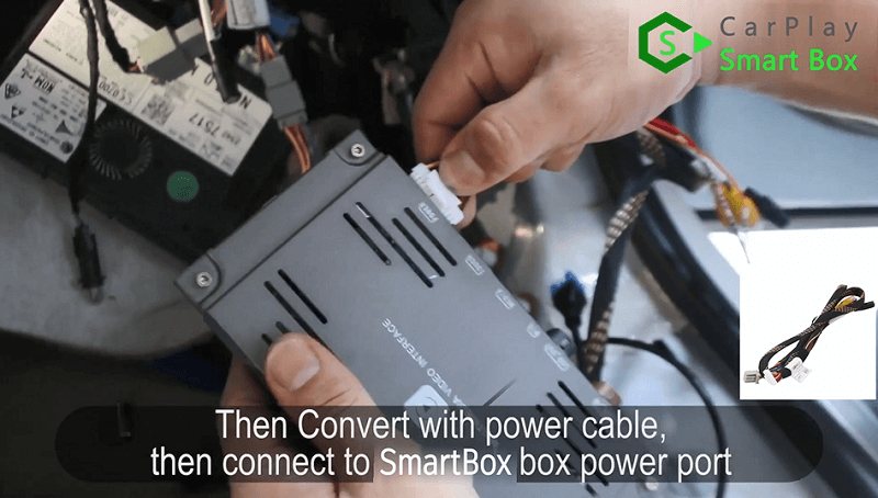 7.Then convert with power cable, then connect to Smart Box  box power port.