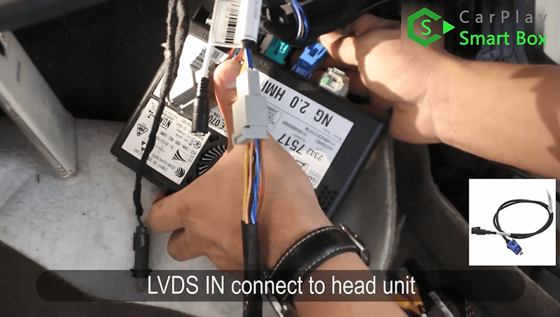 9.LVDS IN connect to head unit.