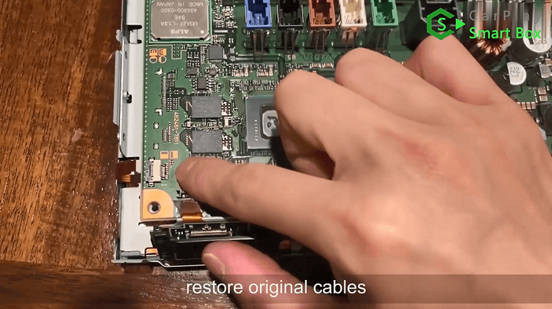 9.Restore original cables.