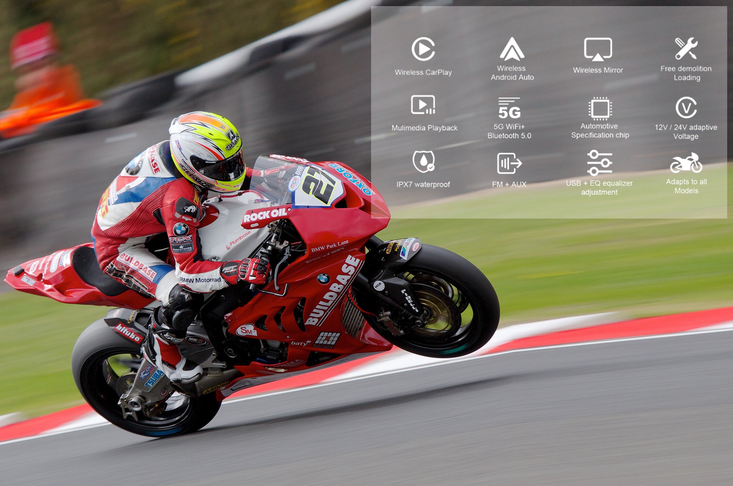 Motorcycle Carplay Android Auto Motorbike Smart Dashboard Display