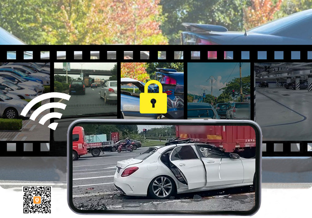 interconnessione con l'app mobile aoocci per specchietto retrovisore e dash cam