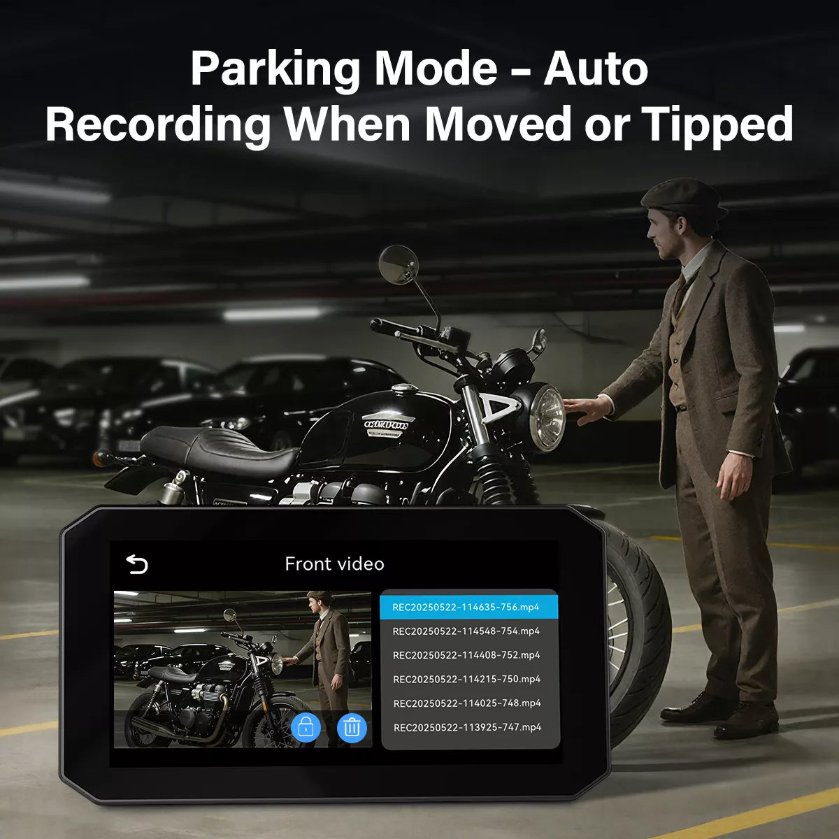 aoocci c6 pro motorcycle dash cam install mount