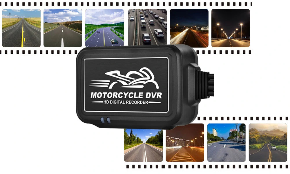 registrazione in loop con telecamera anteriore e posteriore per motociclette