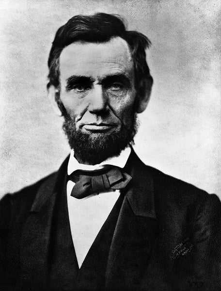 Abraham_Lincoln , portrait en noir et blanc