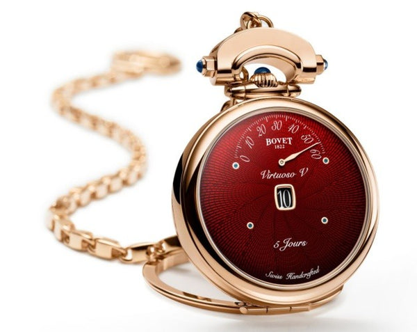 Montre de poche de Bovet, Virtuoso V et chaine  or