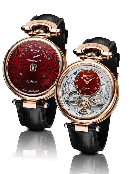 Bovet : deux montres bracelet se transformant montre de poche