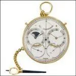 Georges Daniels  et sa montre de poche Space Traveller II cadran ouvert et complications