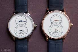 2 montre-bracelet de Jaquet Droz, la Grande Seconde Quantième présentées dans 2 diamètres 