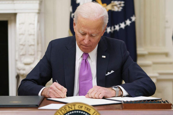 Le Président Joe Biden  lors de  son investiture portant la Rolex, la Datejust 41  