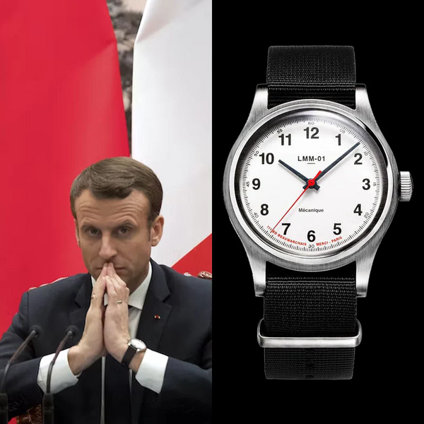 Montre d'Emmanuel Macron la Merci LMM-01