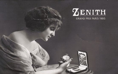 Publicité de Zenith de la montre de poche 