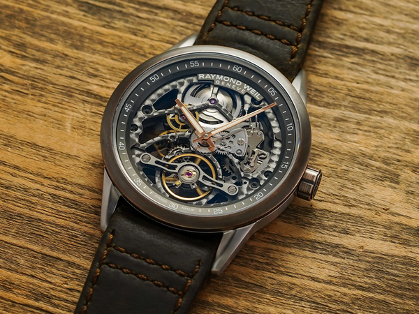 RW Skeleton Mouvement squelette de la montre-bracelet 