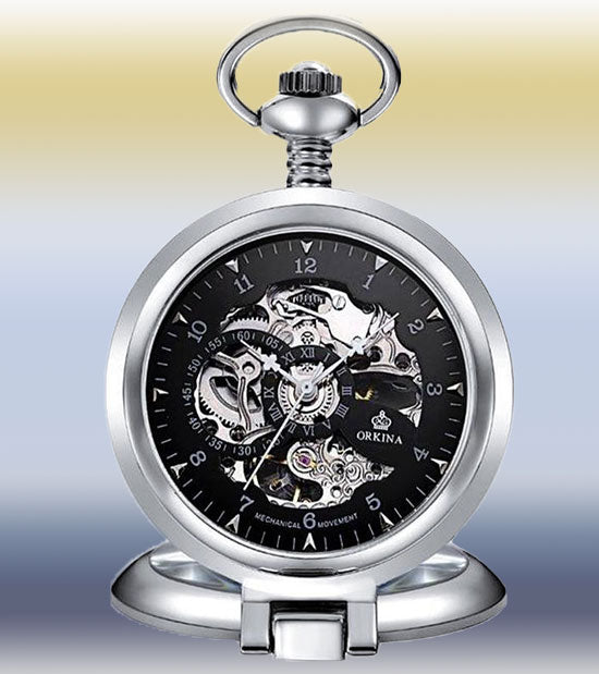 Montre à gousset argent homme