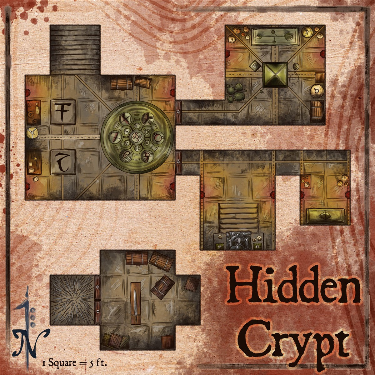 the dark crypt map