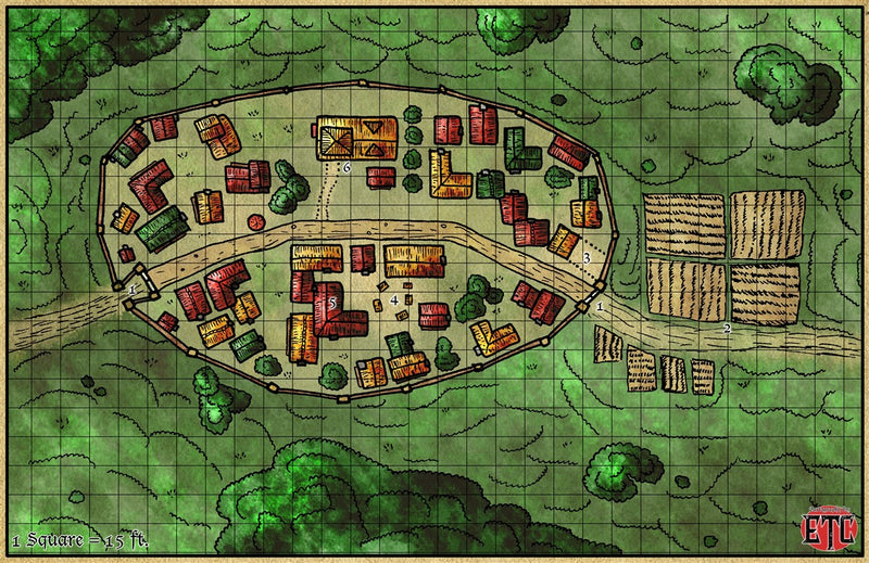 fantasy town maps