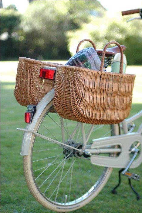 wicker basket for back of bike