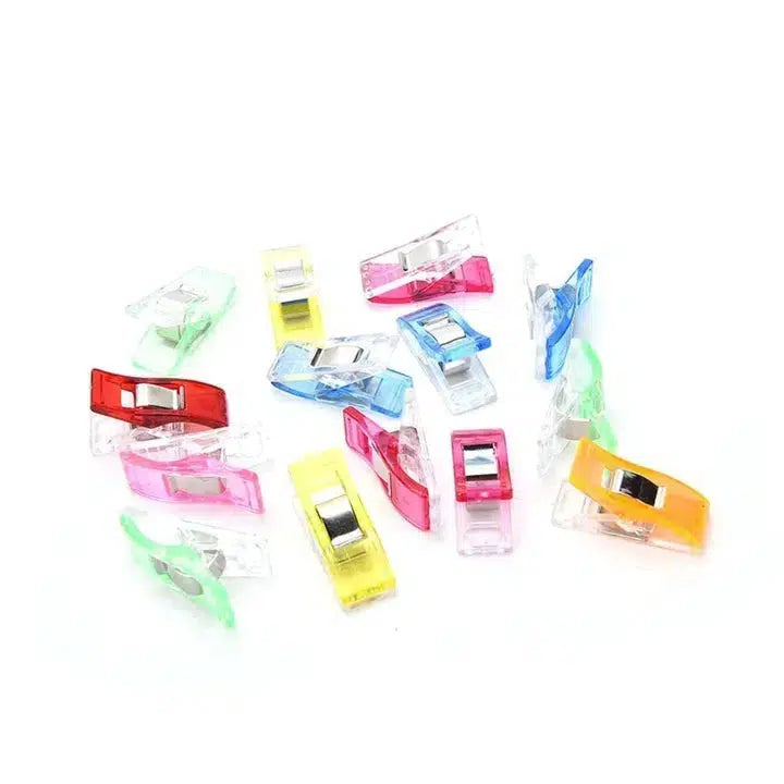 Lot de 10/50 Clips de couture colorés, Clips de couture polyvalents en  plastique pour tissu