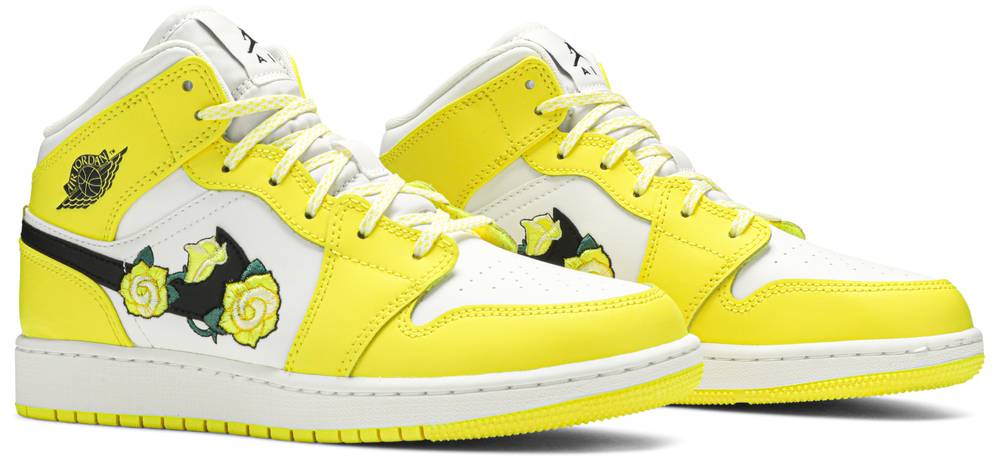 air jordan 1 mid se yellow rose