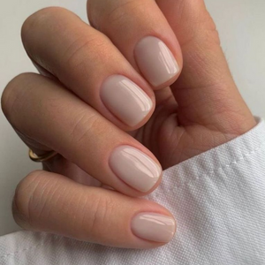 milky nails