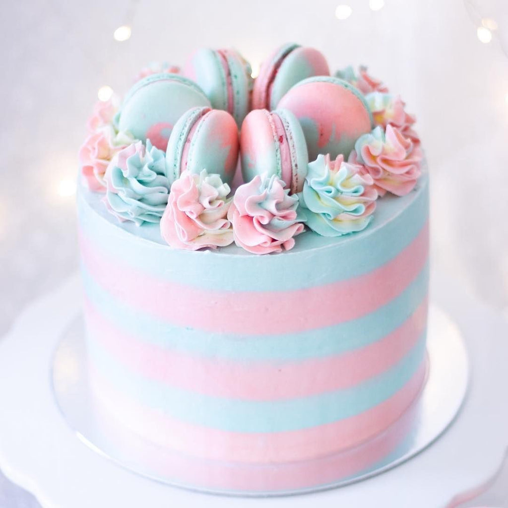 Pastel Macaron Cake