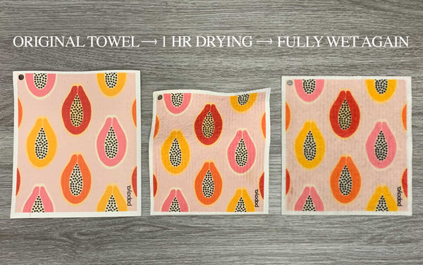 Reusable Paper Towel Drying Stages