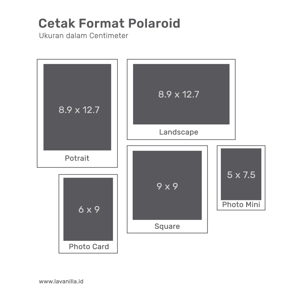 Ukuran Print Foto Polaroid - IMAGESEE