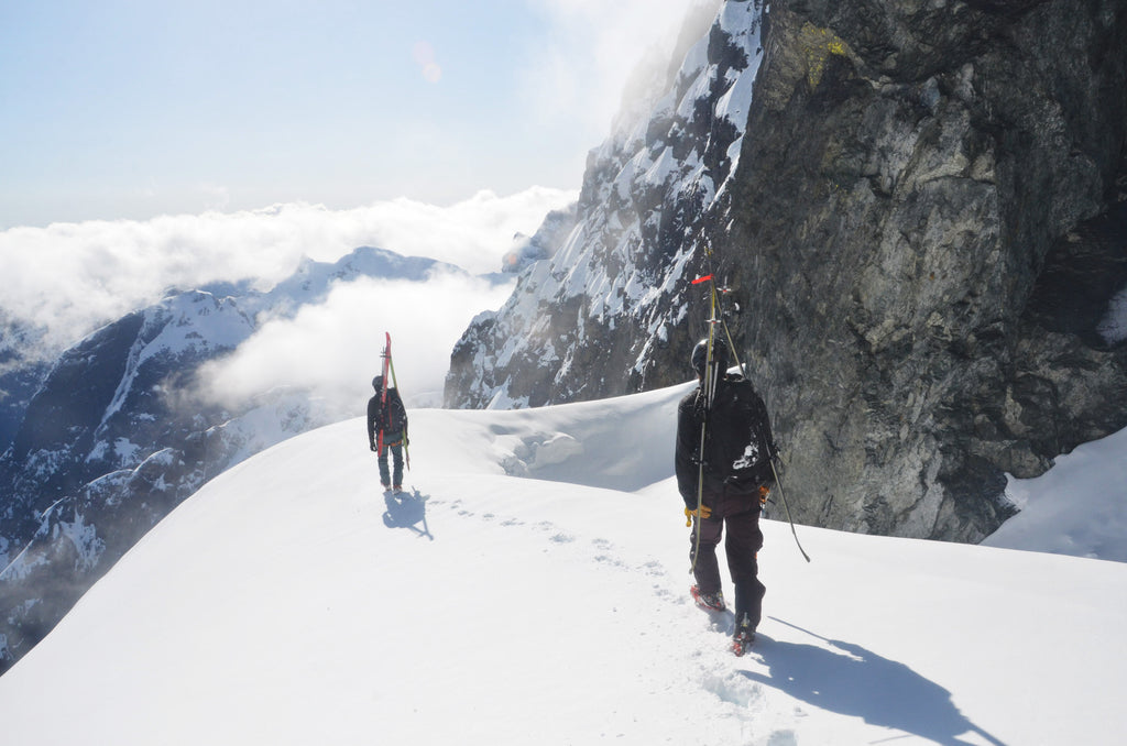 approaching mt colonel foster on vancouver island ski mission