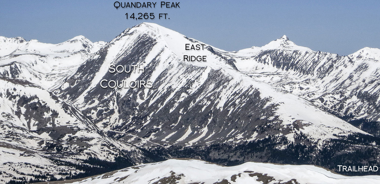 Quandry Peak ski routes