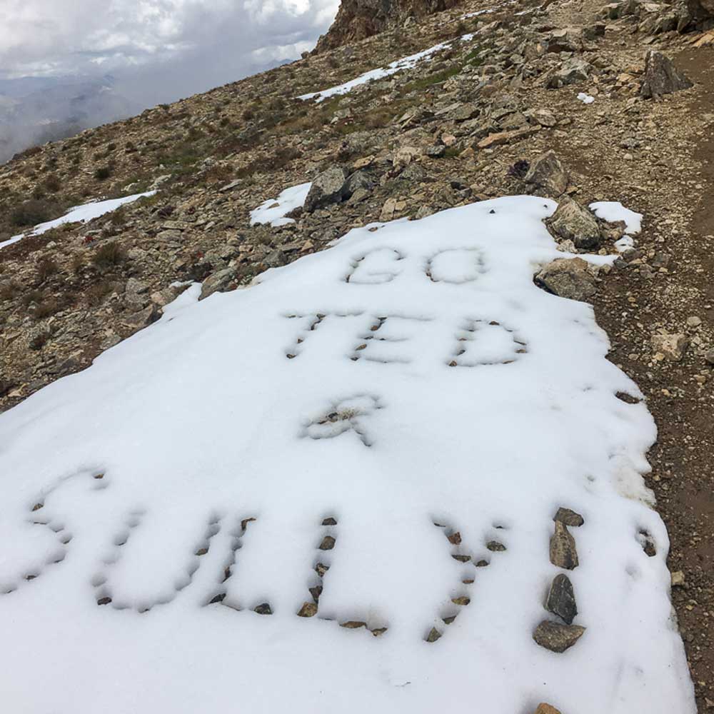 Message in snow