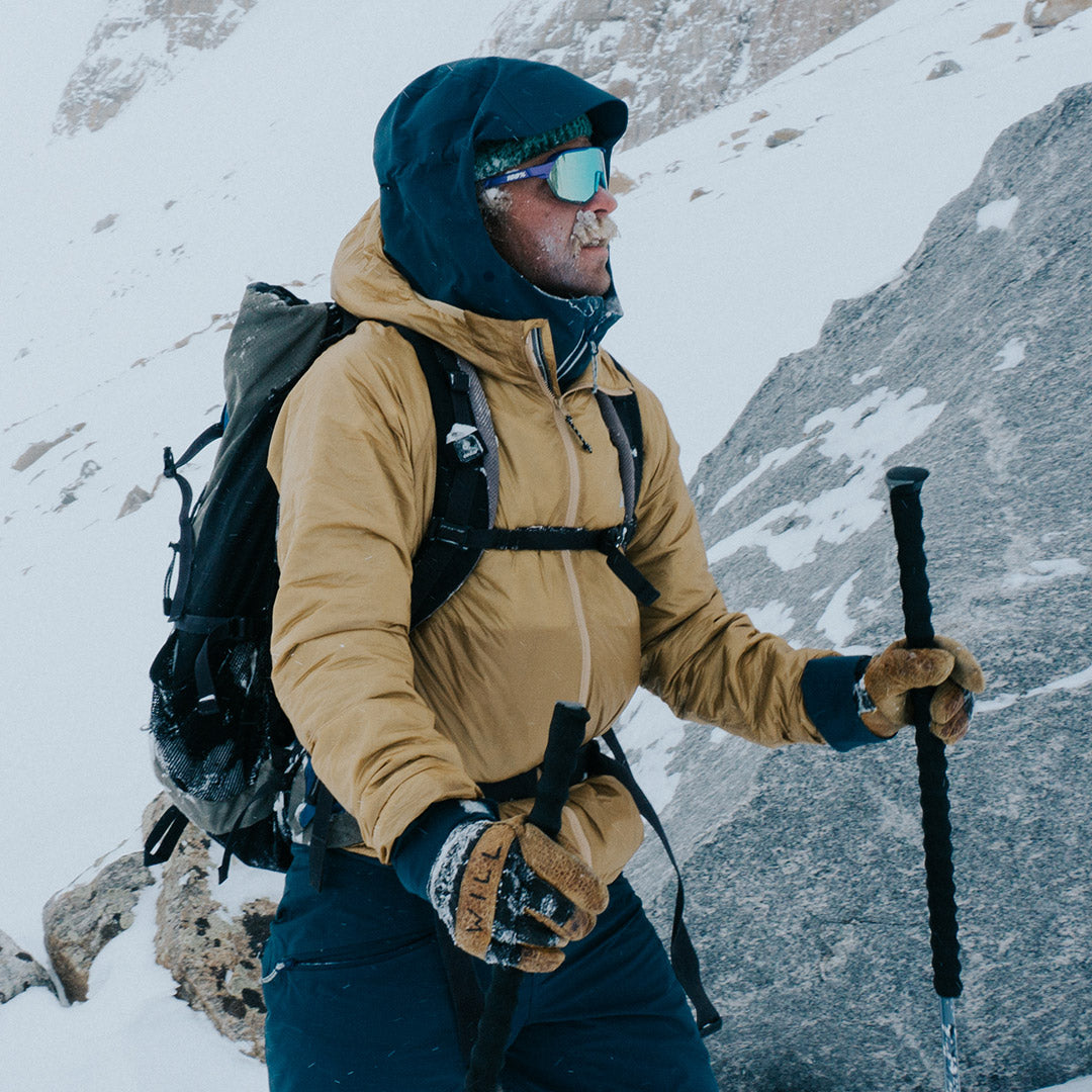 dune ultralight aero insulator for a long cold backcountry day in montana