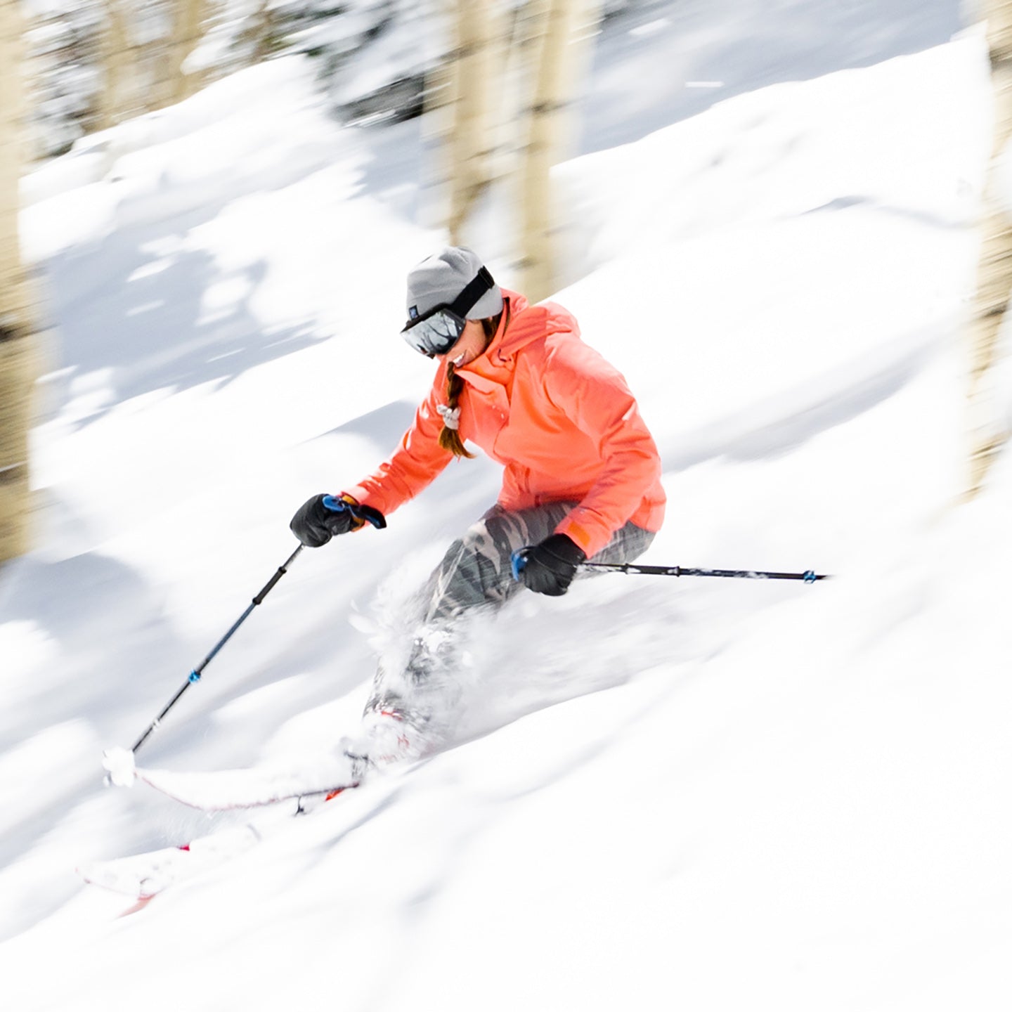 powder turn in the lucky jacket