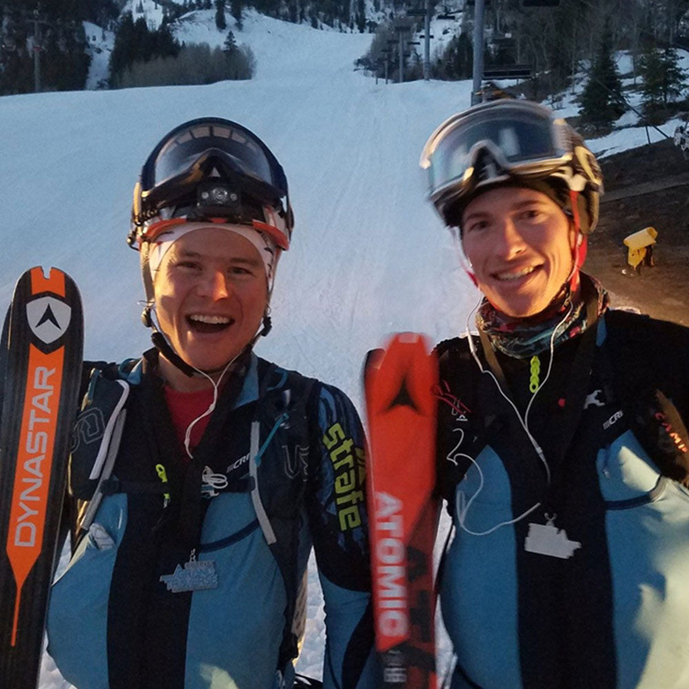 Max Taam and John Gaston after Grand Traverse skimo race