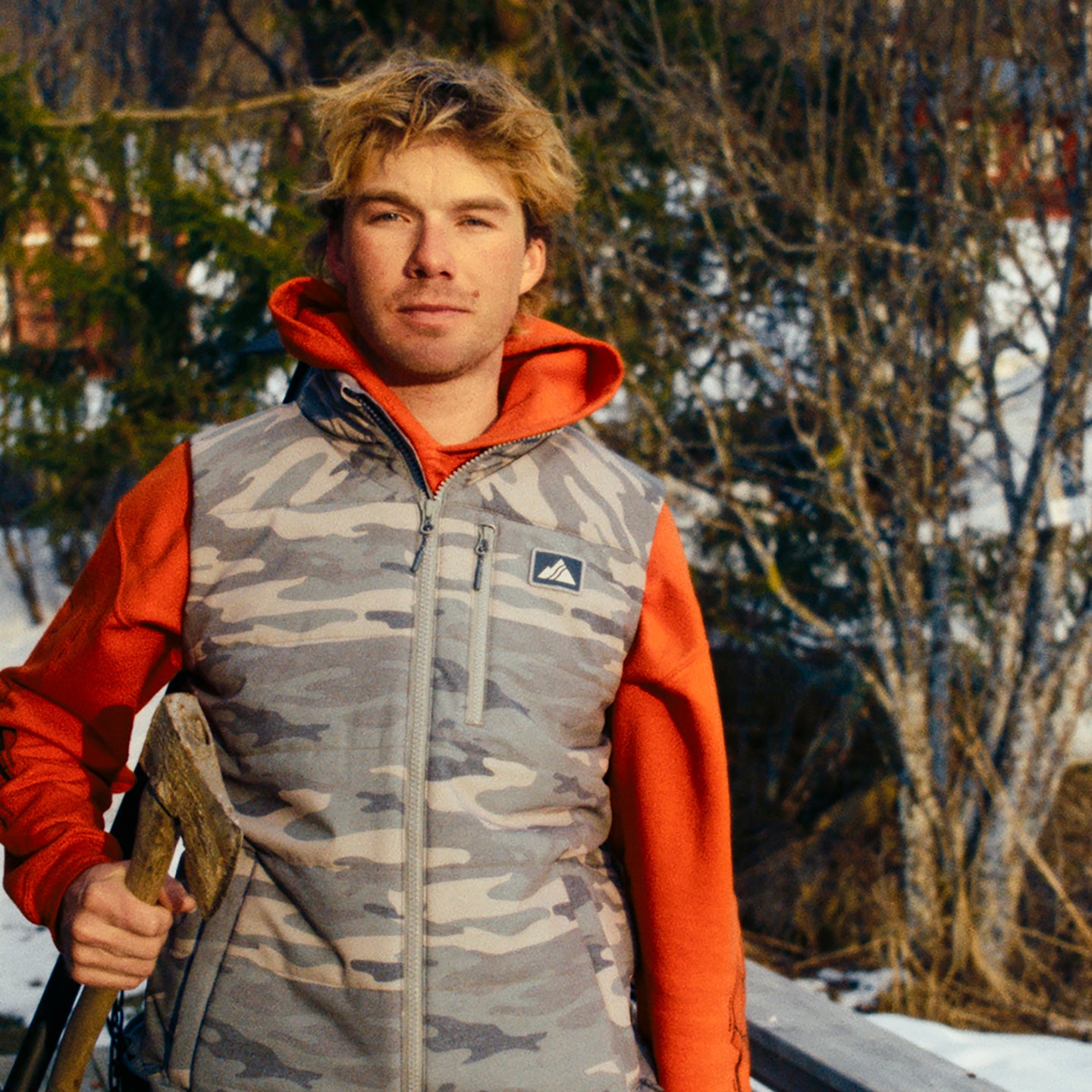 looking rugged in the Shadow Mountain Vest