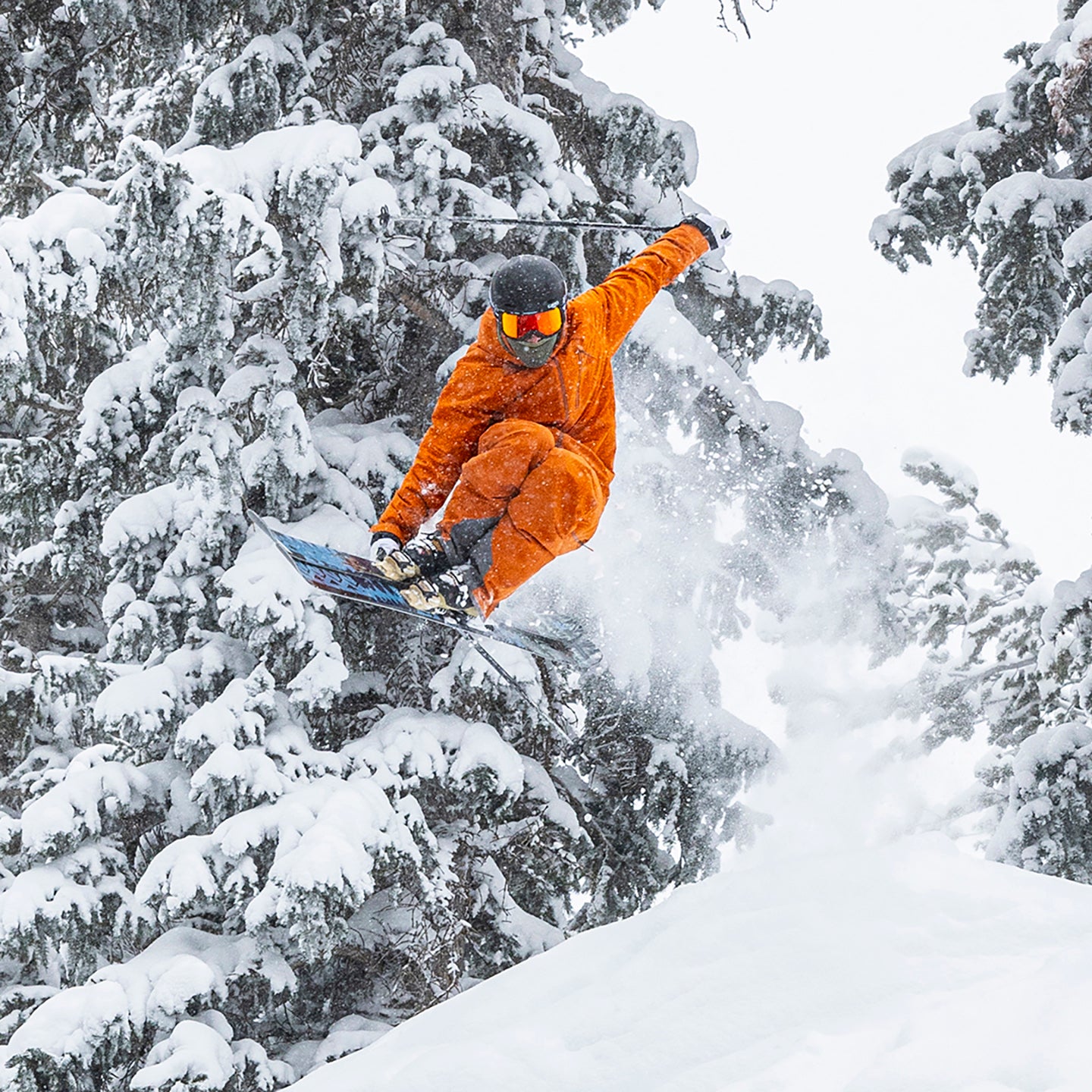 skier air in the amber summit pant