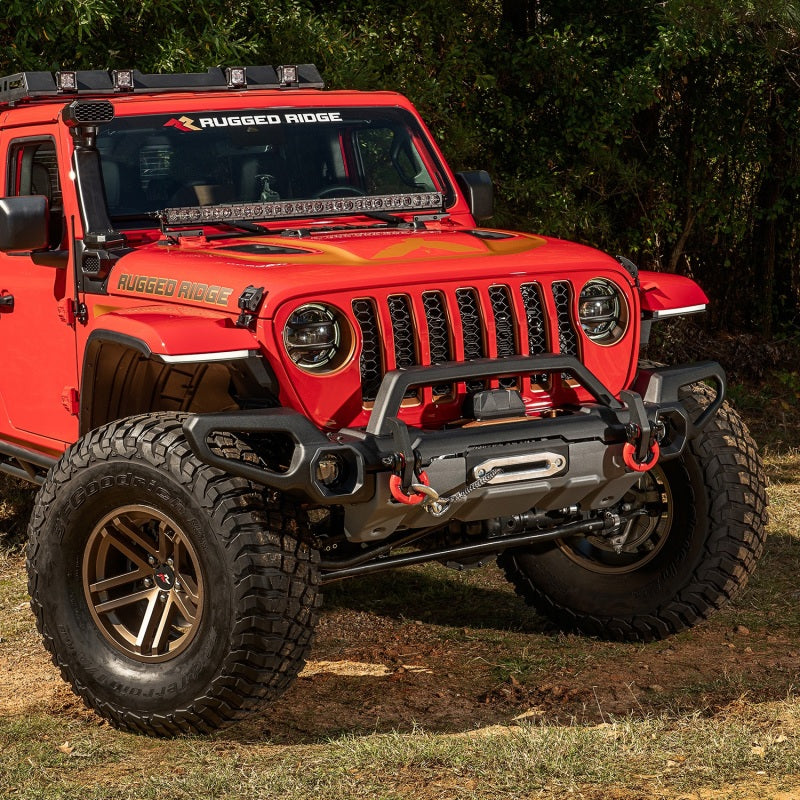 Jeep Wrangler (2018-2022)/Gladiator JT (2021) Venator Front Bumper With Overrider & Winch Tray