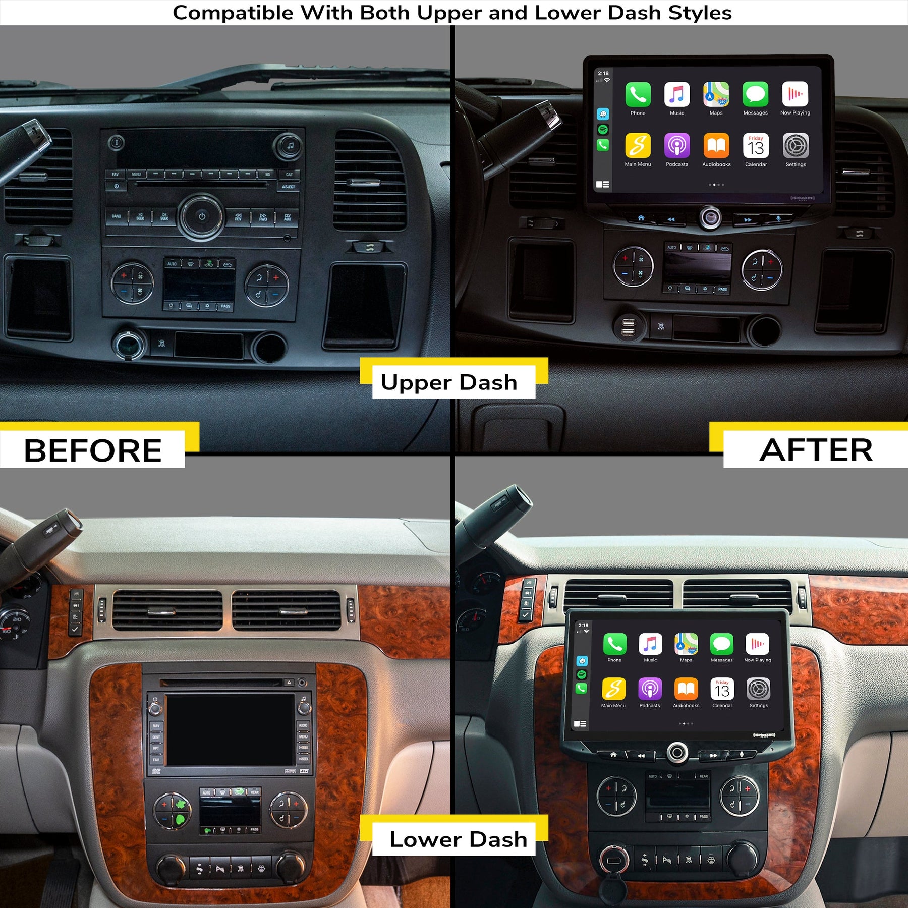 Chevy Silverado and GMC Sierra (2008-2011) Complete Stereo Replacement