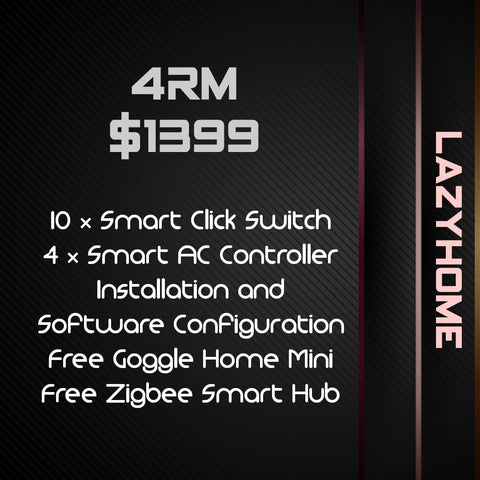 Smart Home Installation For 4RM by Lazy Home Singapore.