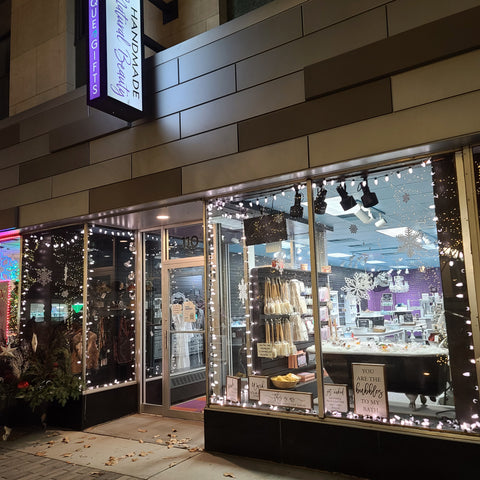Handmade Natural Beauty Boutique of Rochester, MN front view located in Peace Plaza downtown Rochester