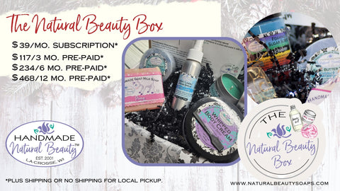 Subscription Gift for Handmade Soap and Natural Body Care Lovers | Natural Beautyiption Box