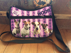 Custom Dog Canvas Crossbody Handbag
