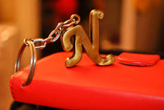 Keyring with letter N