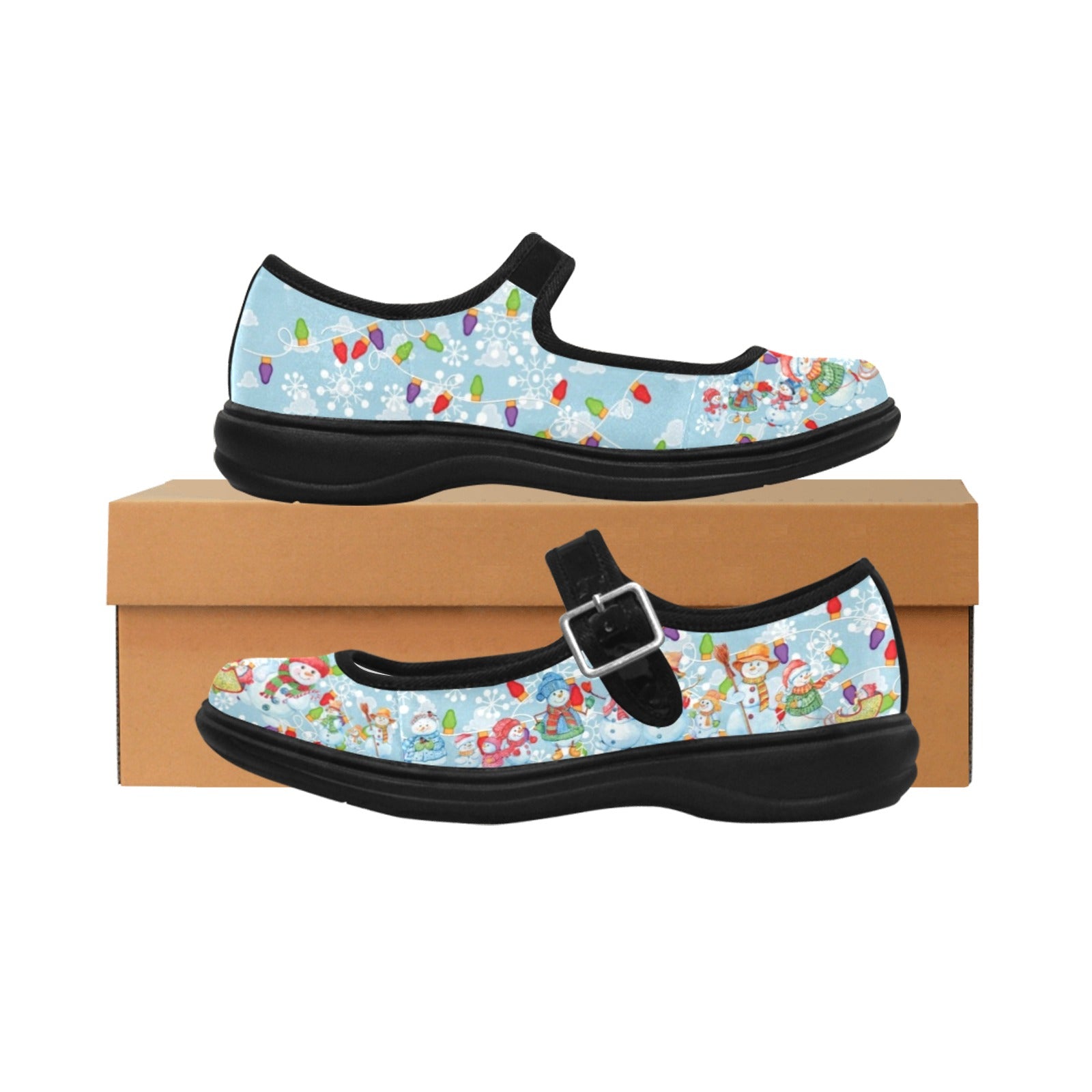 Snowmen - Mary Jane Shoes | Little Goody New Shoes – Little Goody New Shoes  Australia