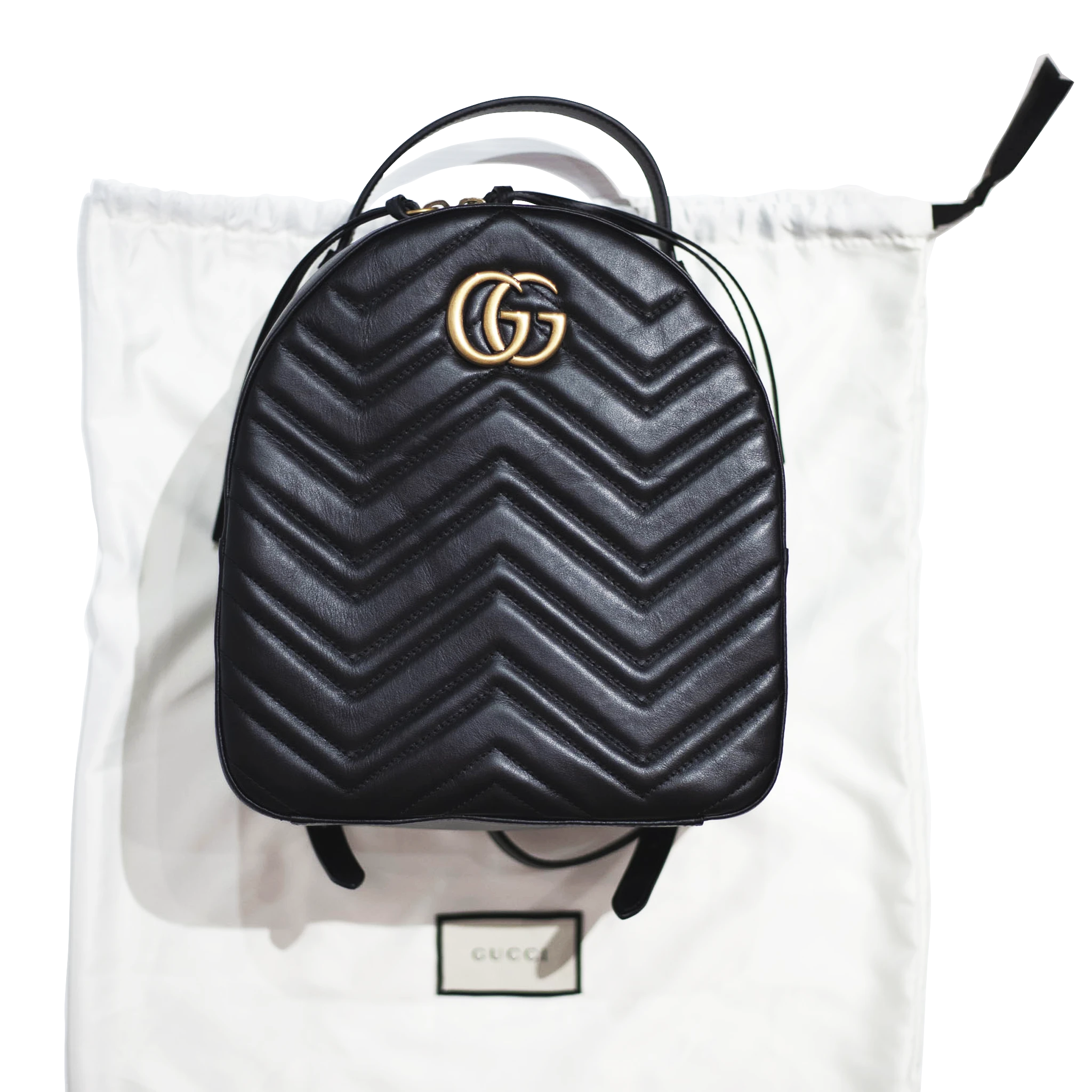 gucci marmont quilted leather backpack