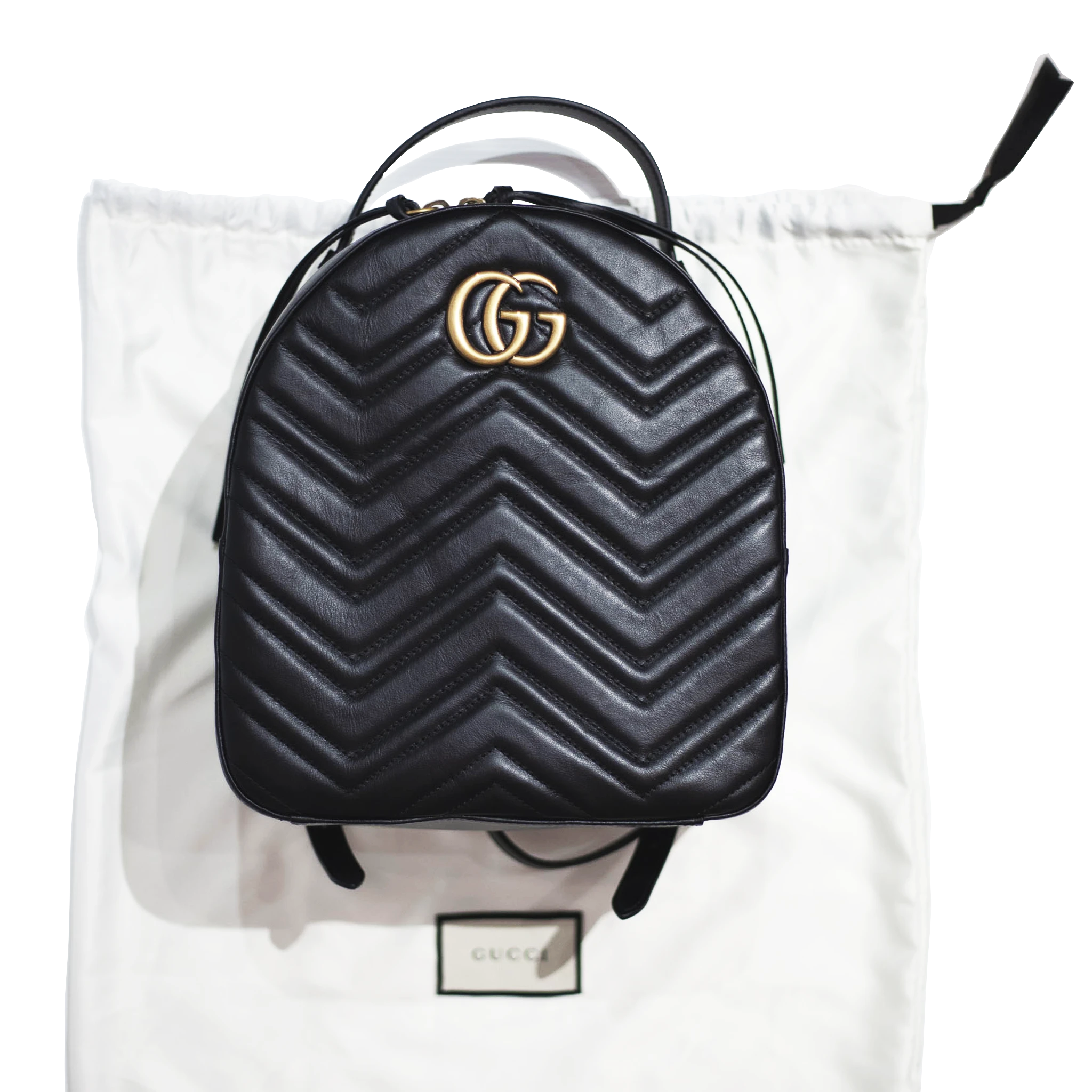 gg marmont quilted leather backpack price