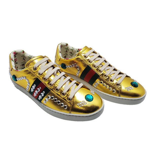 gucci jeweled sneakers