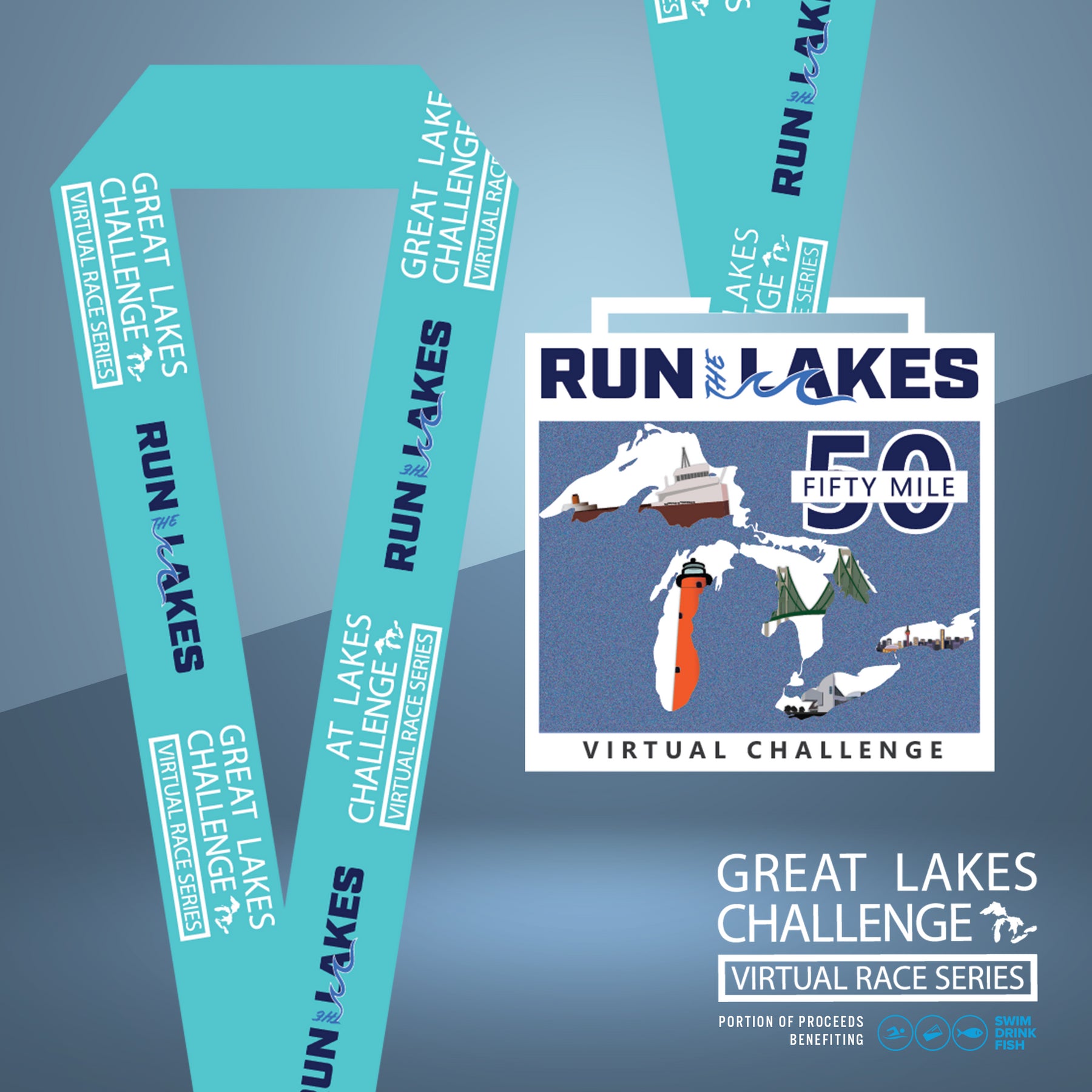 Season I Great Lakes Challenge 50 Mile Challenge Virtual Run Canada