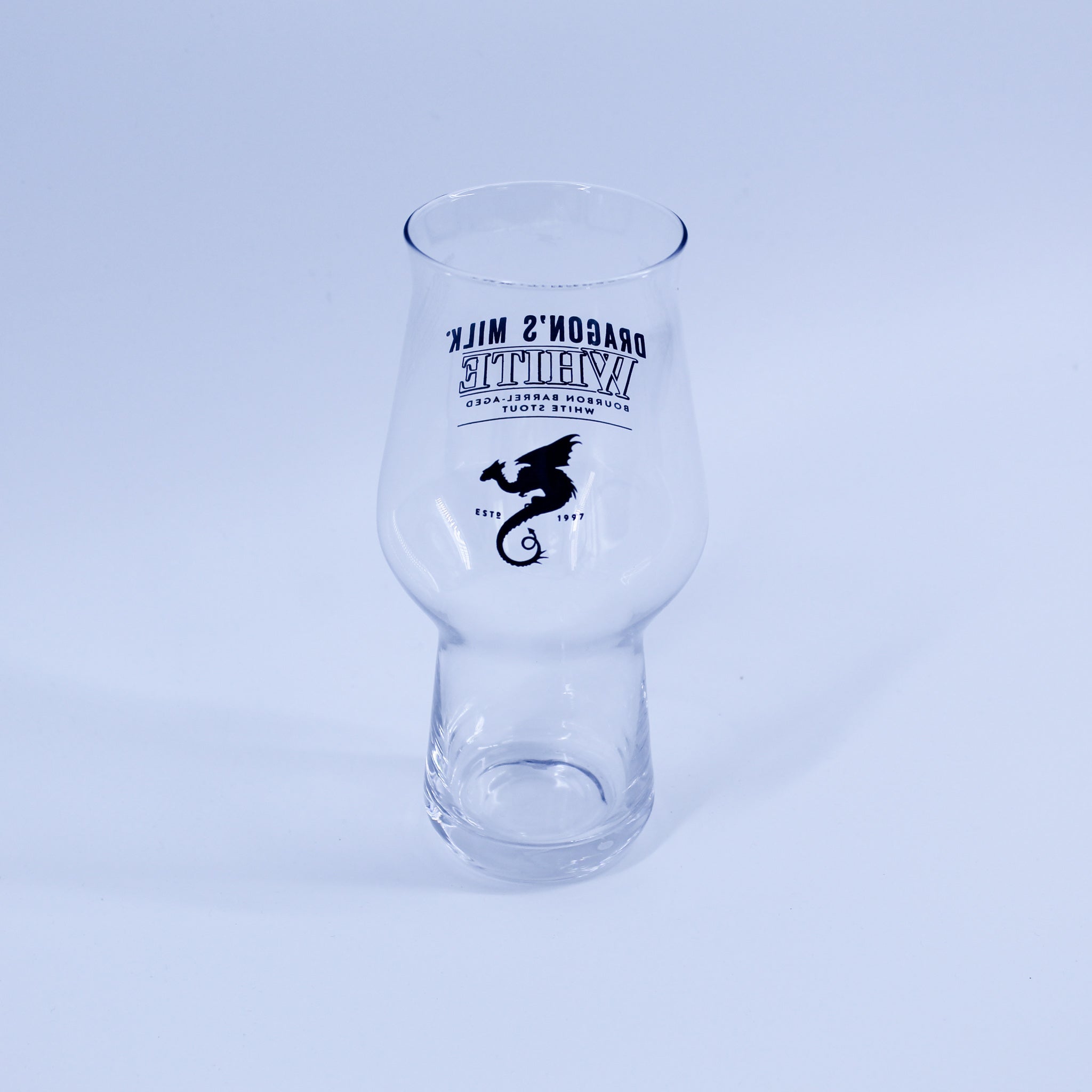 Dragon S Milk White Pint Glass