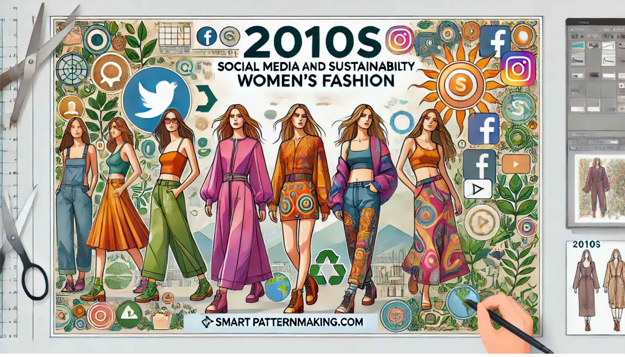 2010s Social Media and Sustainability, Women Fashion  Outfits, garments and designs