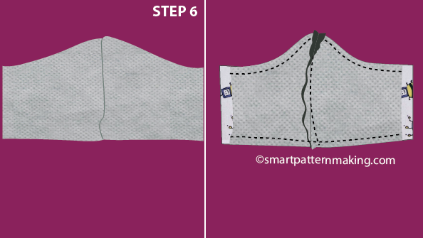 Step 6. Sew Top And Bottom Of Mask